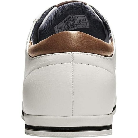 Bruno Marc Men White Sneakers Canvas Synthetic Lace Up Comfortable Casual Shoes - Picture 5 of 7